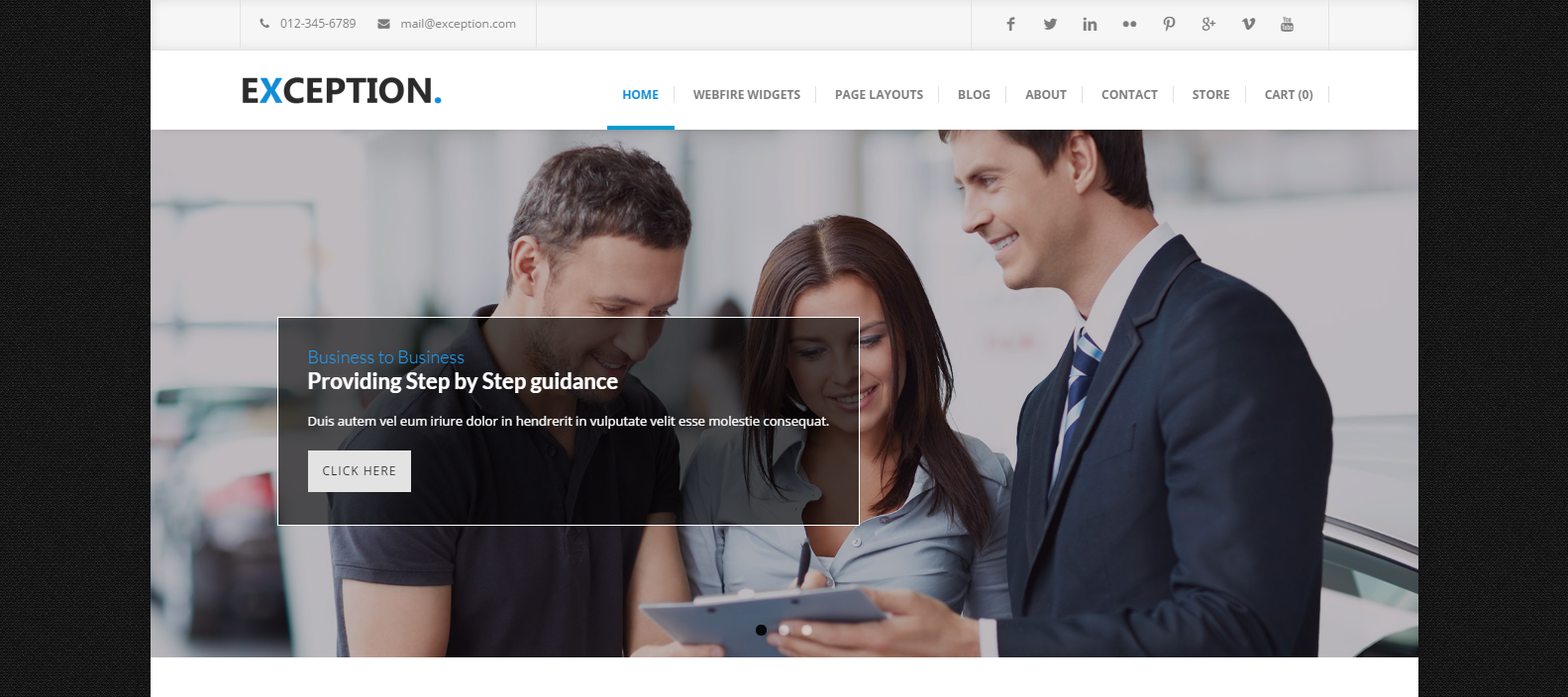 Corporate Weebly Template
