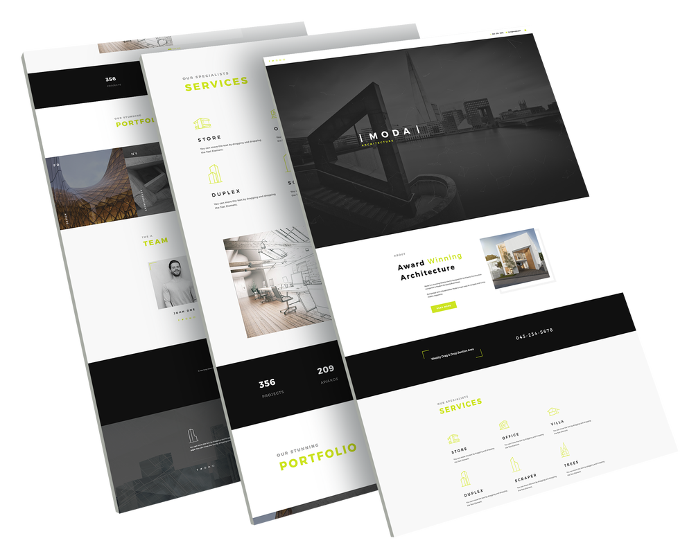 Architect weebly template